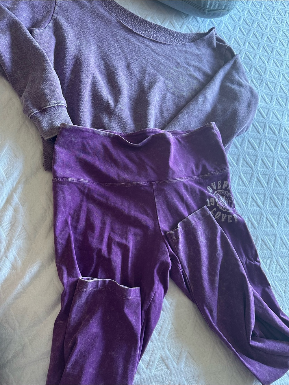 Purple Girls' Pocket Leggings - Unbranded